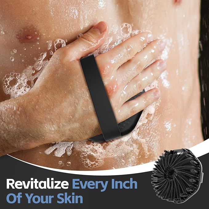 Silicone body scrubber, exfoliating body