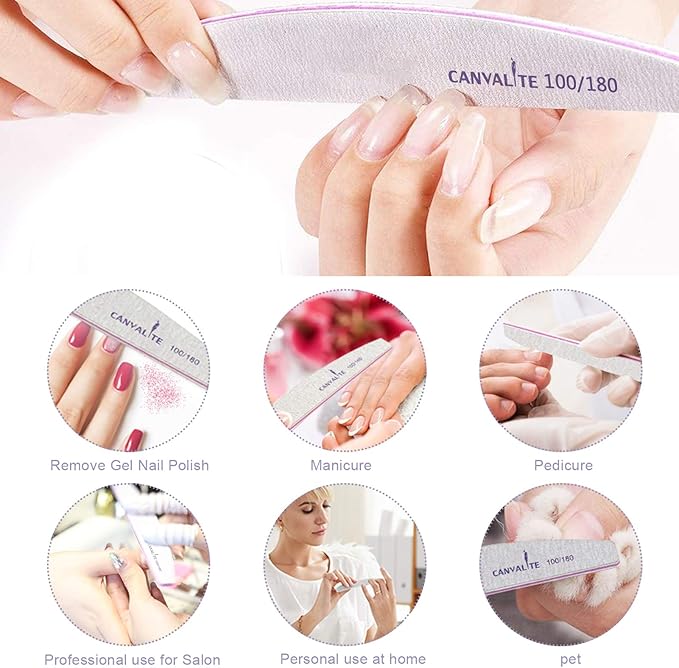 Canvalite 50 PCS Nail File