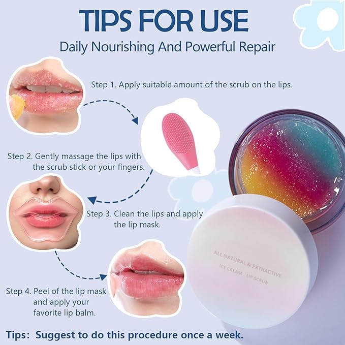 Lip Care Kit Lip Scrubs Exfoliator Lightening