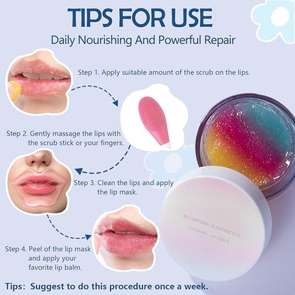 Lip Care Kit Lip Scrubs Exfoliator Lightening