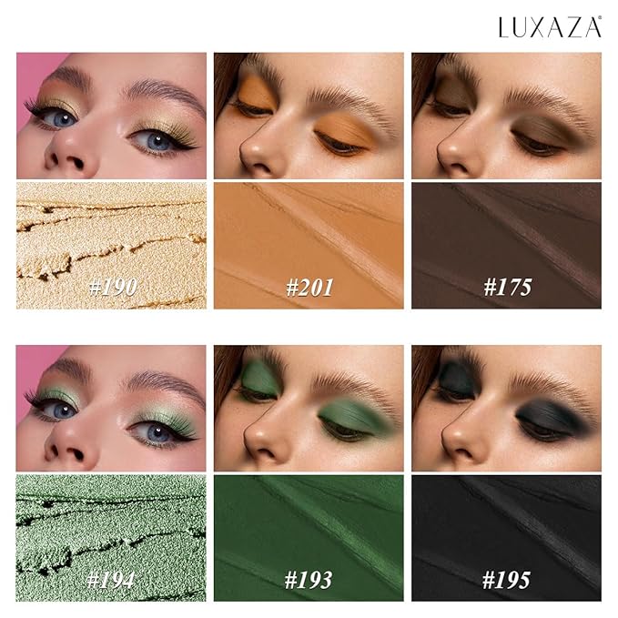 Neutral eyeshadow stick makeup set,