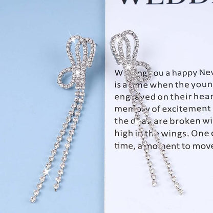 Vintage Crystal Chandelier Drop Earrings Long