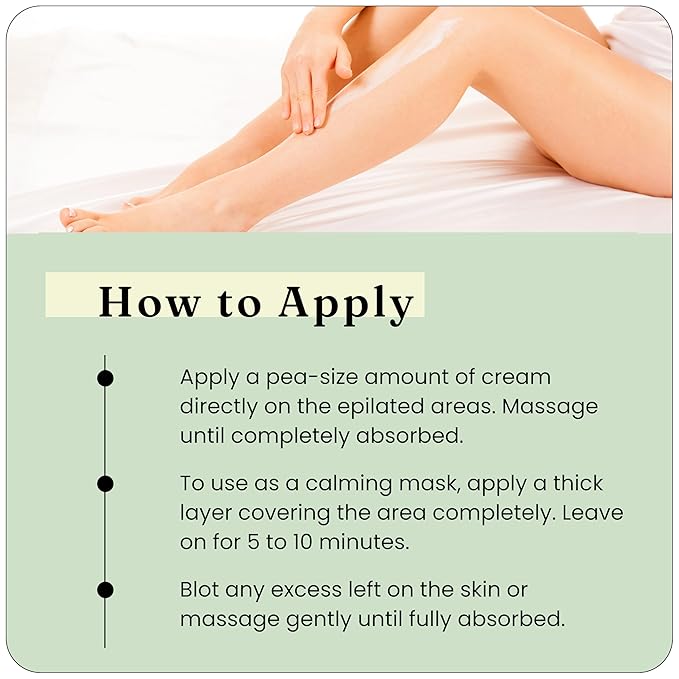 Depileve Soothing Cream - Post Wax Lotion - Enriched with Aloe Vera, Chamomile and Zinc Oxide - for All Skin Types - Skin Calming Aftercare - Makeup-Like Coverage Cream - 7 oz.