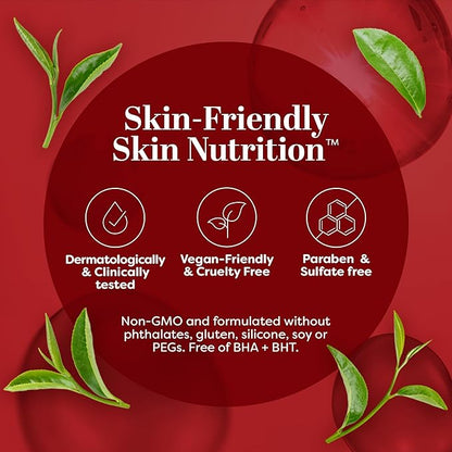 TruSkin Caffeine Face & Eye Serum – Energizing 5% Caffeine Serum with EGCG Niacinamide Matcha and Ginseng – Improve Look of Under Eye Dark Circles and Puffiness, 1 fl oz