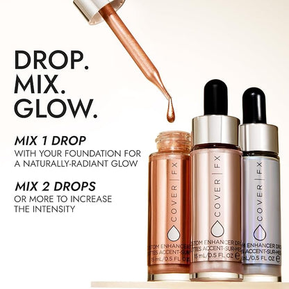 COVER FX Custom Enhancer Drops - Moonlight : Liquid Highlighter 15mL