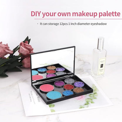 5 Pack Magnetic Makeup Palette with Mirror, Empty