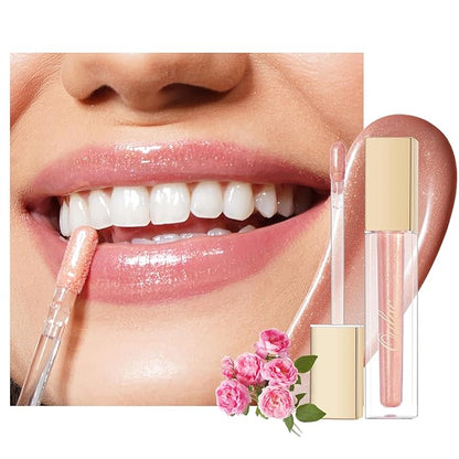 Oulac Nude Lip Gloss High-shine Moisturizing Lip Gloss Oil Liquid Lipstick Non-stick Cup Glitter Lipstick Lip Tint Reduce Fine Lines Lip Glaze For Dry Lip C12