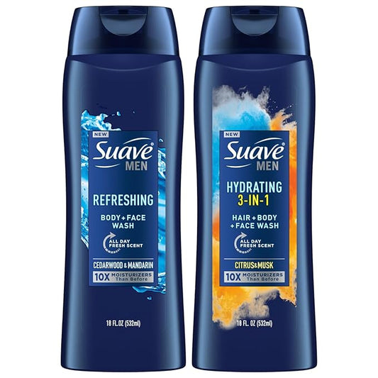 Suave Men Body Wash Variety 2-Pack