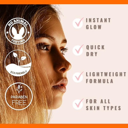 Sun Laboratories By Giesee Face Self Tanner Dark - Self Tanning Lotion for Gradual, Sunless Tan - Premium Facial Tanner Drops & Mist - Tanning Lotion for Face