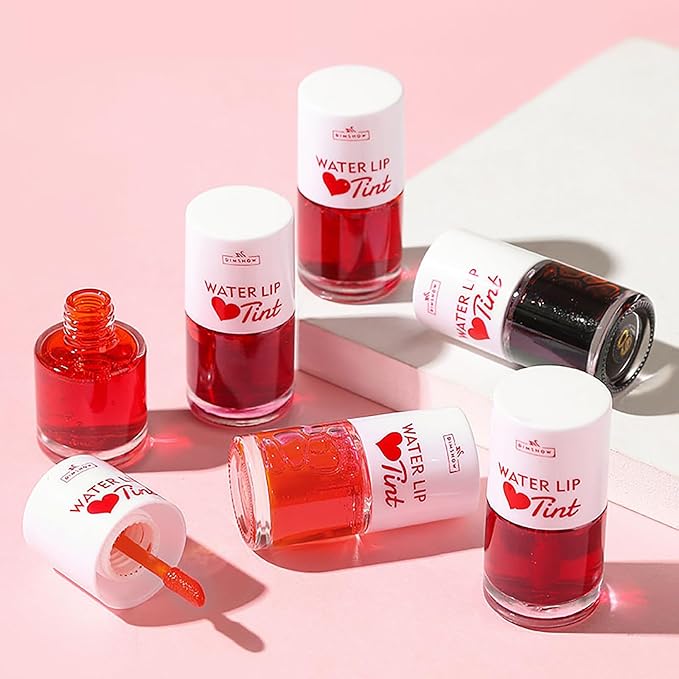 6 Colors Water Lip Stain Makeup Kit, Long Long