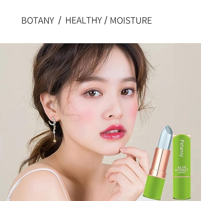Petansy 3 Packs Aloe Vera Lipstick, Lips Moisturizer Long