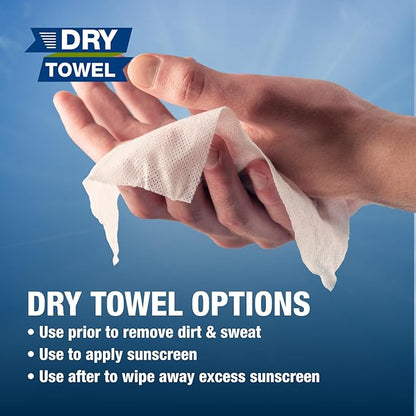 Sun X SPF 30+ Broad Spectrum Sunscreen Lotion Foil Pack Single Dose with Attached Dry Towelette, 150 Count