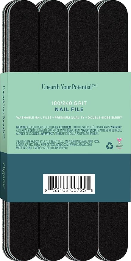 Cliganic 12 pack nail file