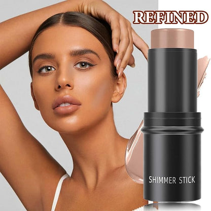 Cream Contour Sticks,Smooth Shimmer Makeup Stick,Lightweight Multi Stick Easy Application(#04)