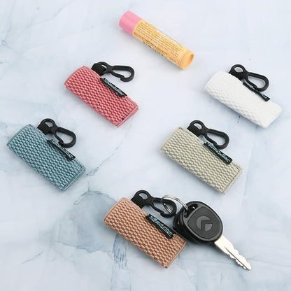 Beautyflier Keychain, Lip Balm Holder Blue,