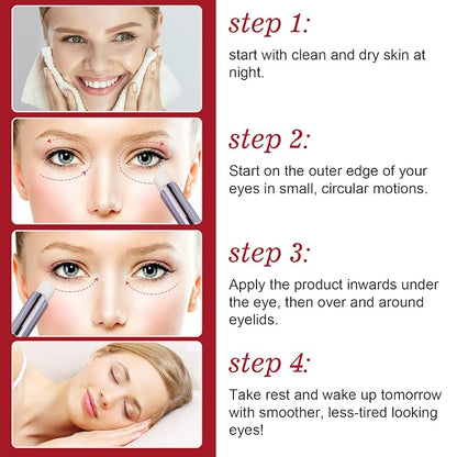 Eye Stick - Anti Wrinkle Eye Cream for Puffy Eyes, Dark Circles, Eye Bags, Crows Feet, Wrinkles,Reduces Wrinkles Saggy Skin Puffy Eyes (Caffeine 2Pack)