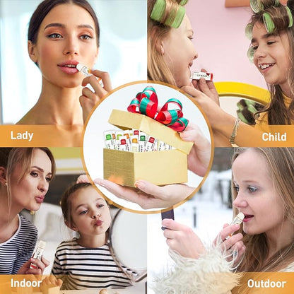 DMSKY 60 Pack Lip Balm, Natural