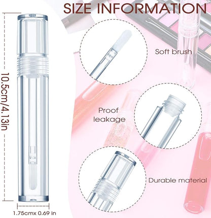 30 Pieces Empty Lip Gloss Tubes 5 ml Gloss