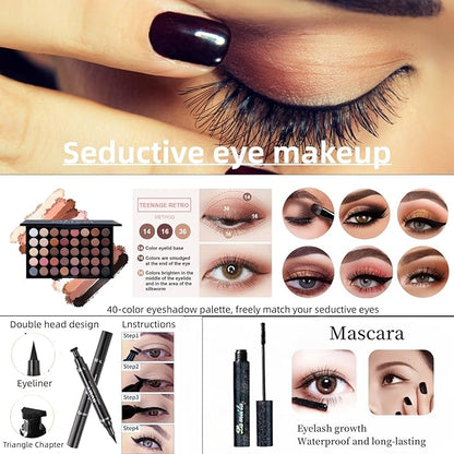 Travel Makeup Kit,Girl Makeup Kit for Girls Ages