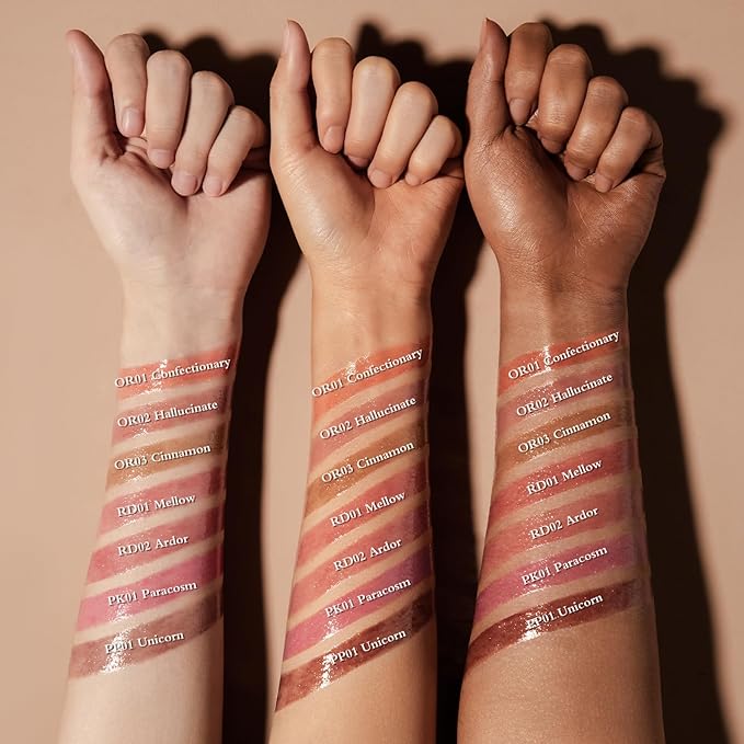 FOCALLURE Shimmer Lipstick,Moisturizing Plumping Lip Gloss,Shimmery Glossy Finish,Hydrating,Long Lasting,Non-Stick Cup Lip Makeup,High Shine for Plumper Looking Lips,Cinnamon