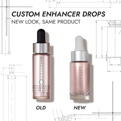 COVER FX Custom Enhancer Drops - Halo: Iridescent Liquid Highlighter 15mL
