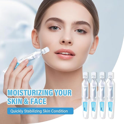 Ultra-Hydrating Serum, 3% Hyaluronic Acid Tube for Face Smoother Softer Skin, Pre-makeup Skin Care Hydrating Essence, 30 Pack