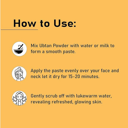 minature Ubtan Powder | Turmeric, Barley, Chickpeas, Neem, sandalwood, Mogra flower, Saffron and Rose Petal | Remove Acne | Pure & Natural Traditional skincare |1 Stop Solution |100g(4oz)
