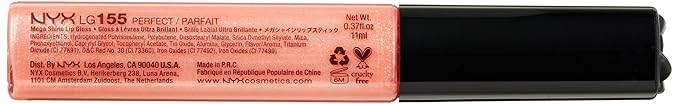 NYX Professional Makeup Mega Shine Lip Gloss, Perfect, 0.37 Ounce