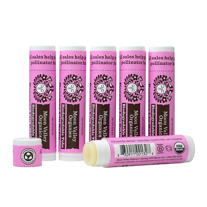 Moon Valley Organics Beeswax Lip Balm BLACKBERRY,