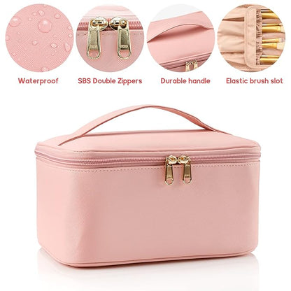 Ocheal pink makeup bag,travel makeup