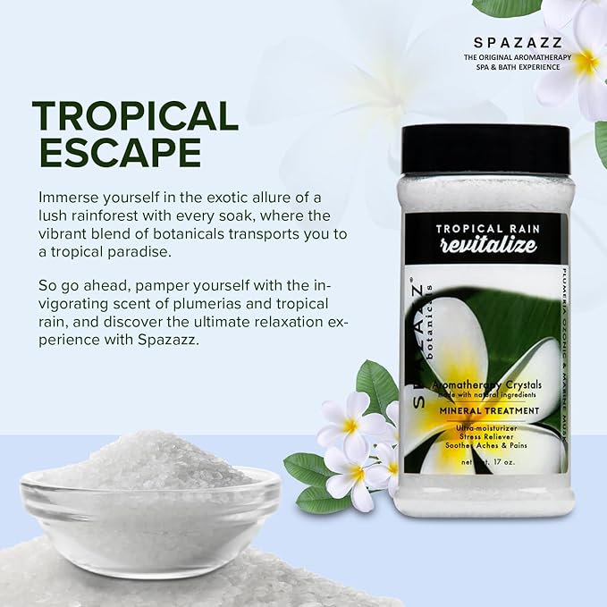 Spazazz 7370C Spa and Bath Crystals, Tropical Rain
