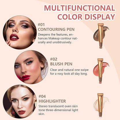 Liquid Contour Beauty Wand Set,Blush Liquid Contour Stick