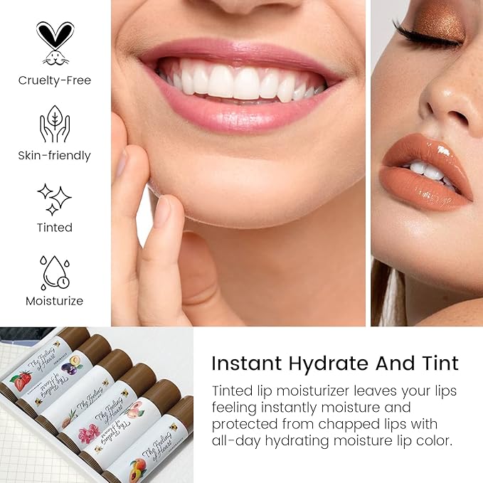 Tinted Lip Balm, Tinted Chapstick 2 0.16Oz,