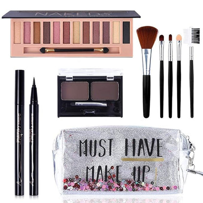 All in One Makeup Kit,12 Colors Nude Shimmer