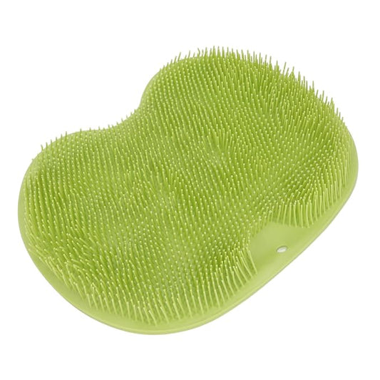 Silicone Foot & Body Scrubber,Non Slip Suction Cup, Body Scrubber,Relaxation Foot Massager Pad for Back Exfoliation, Foot Massage(Green)
