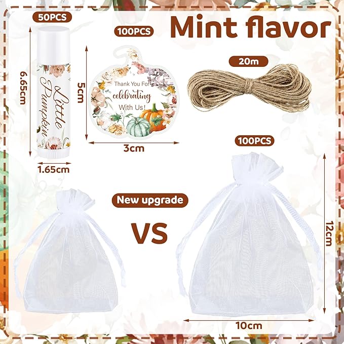 Demissle 50 Pcs Baby Shower Lip Flowers)