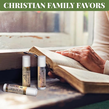 50 Pcs Lip Balm with Scripture Styles