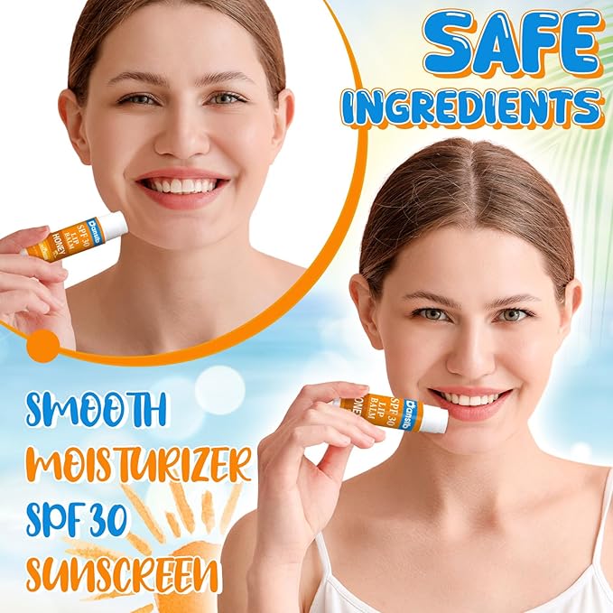 5 Pcs Sunscreen Lip Balms Bulk