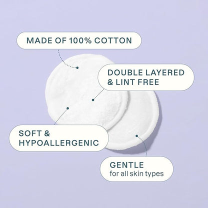 Cliganic premium 100% cotton makeup