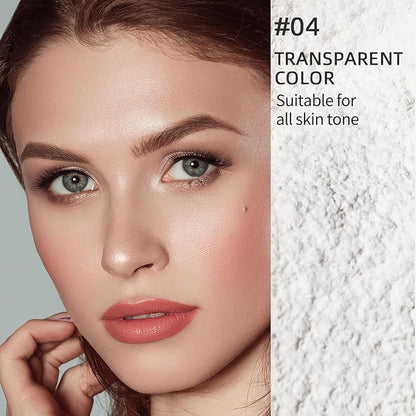 Erinde White Translucent Matte Setting Powder with Puff,