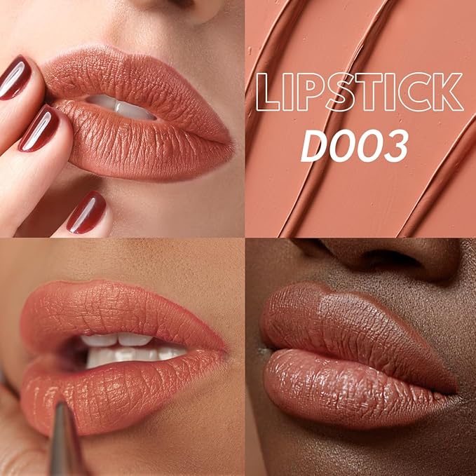 2PCS Marbled Matte Lip Stick Makeup Coverage,