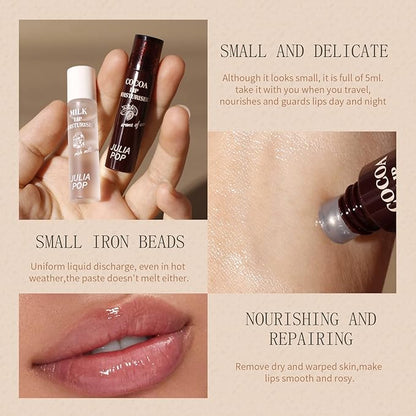 Lip Oil, Lip Balm Set Lasting Night（Pack