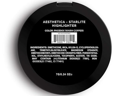Aesthetica Starlite Highlighter - Metallic Shimmer Highlighting Makeup