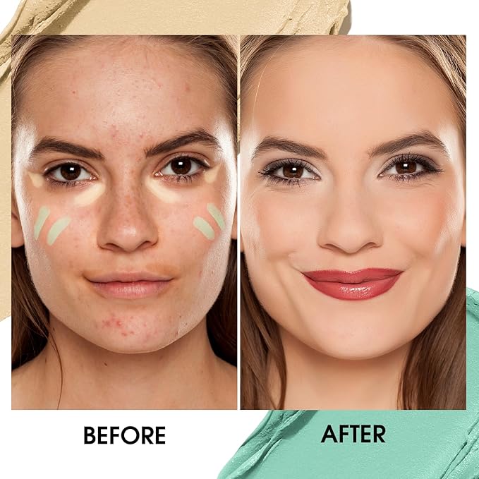 Contour Stick Corrects Skin Tone Bronzer Waterproof Sweat Concealer Green