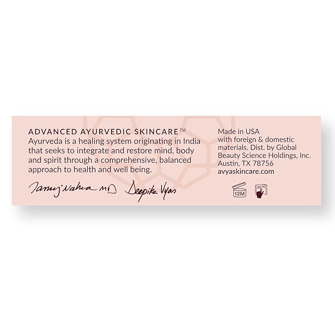 AVYA SPF 40 Sheer Tinted Moisturizer with Hyaluronic Acid & Green Chai – Advanced Ayurvedic Skincare Treatment for Balanced and Brighter Skin/Fair & Light Skintones Shade #1 (0.34oz/10ml)