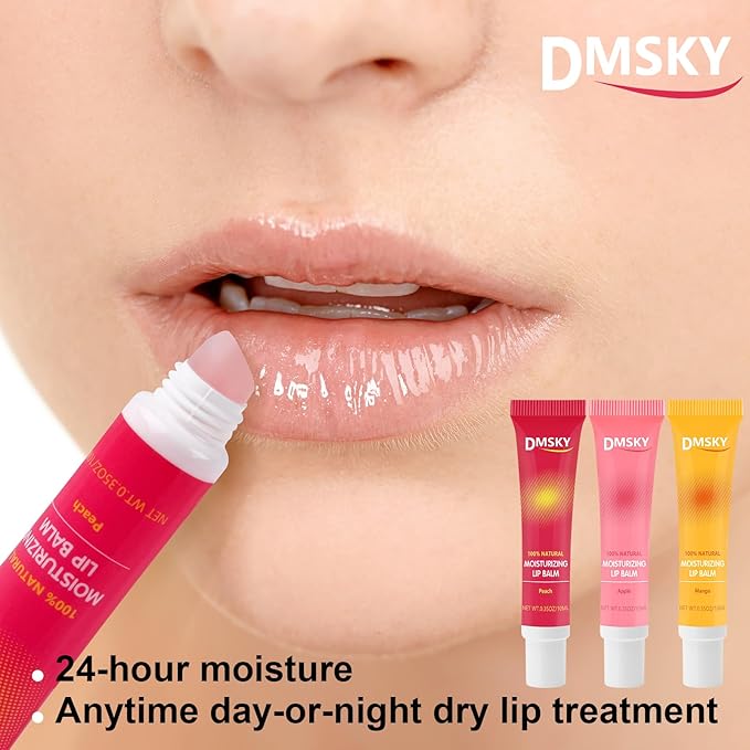 Dmsky Lip Gloss Set 24 Pack, Hydrating Squeeze Gloss