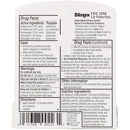 Blistex Five Star Lip Protection SPF oz