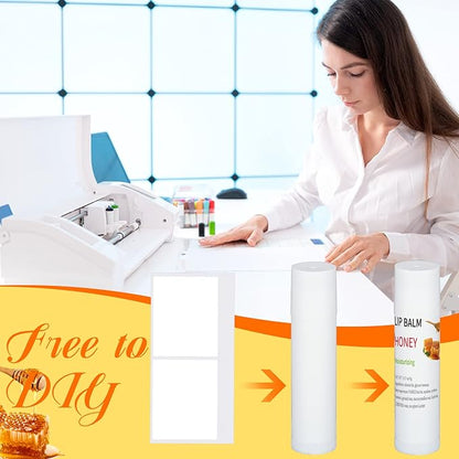 Demissle 150 Pcs Unlabeled Lip Balm Guests