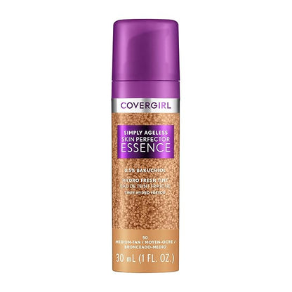 Covergirl Simply Ageless Skin Perfector Essence Foundation Bundle Light-Medium, Each 1oz