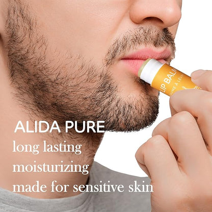 Lemon Ginger Lip Balm Collection, Vegan Lips,